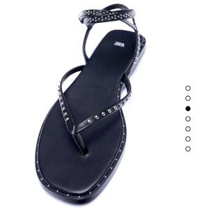 Studded flat sandals